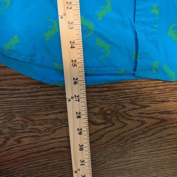 Plugg Vintage Mens Lizard Gecko Print Casual Button Down/Up Shirt, Size Medium - Picture 7 of 8